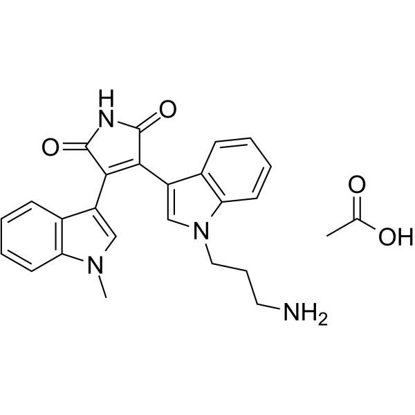 Bisindolylmaleimide VIII acetate  (Ro 31-7549 acetate) 138516-31-1
